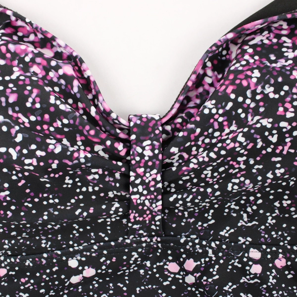 Unbranded Black and Purple One Piece Swimsuit Women's XL