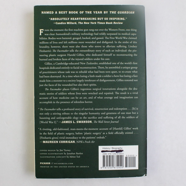 The Facemaker: Lindsey Fitzharris (2022, Paperback, Picador Publishing)