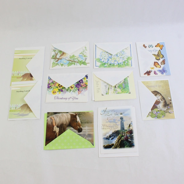 Lot of 10 Thinking Of You Greeting Cards with Envelopes