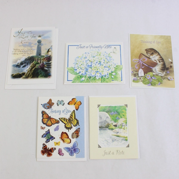 Lot of 10 Thinking Of You Greeting Cards with Envelopes