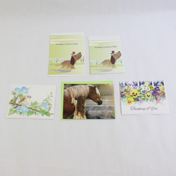 Lot of 10 Thinking Of You Greeting Cards with Envelopes