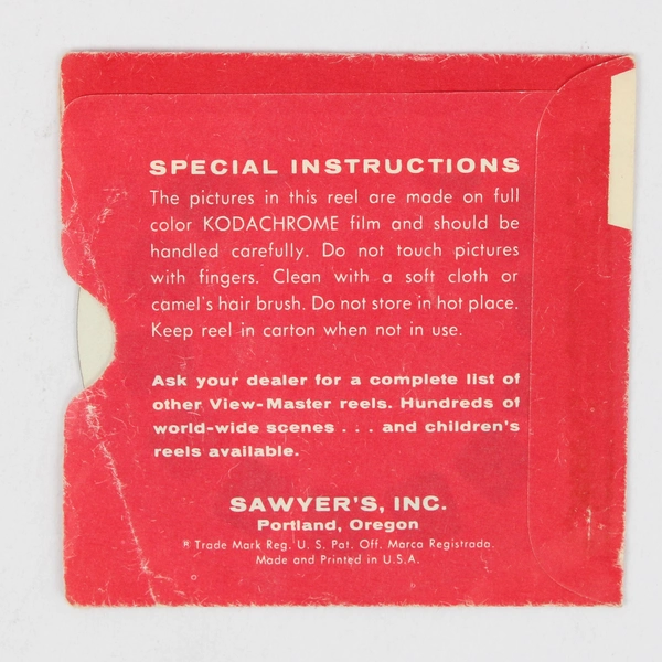 View-Master The Steadfast Tin Soldier 1958 Vintage Reel B-3052