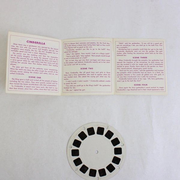 Sawyer's View-Master Reel FT. 5 Cinderella And The Glass Slipper w/ Booklet