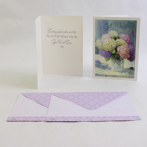 Lot of 19 Get Well Illustrated Greeting Cards with Envelopes