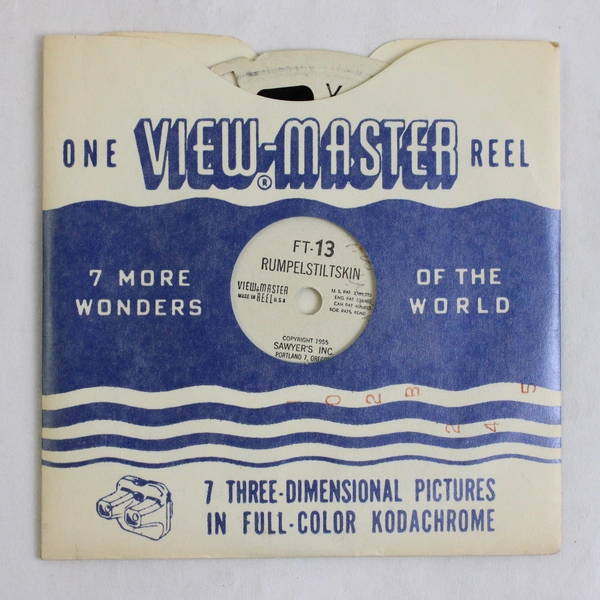 Vintage View-Master Rumpelstiltskin Ft 13 Reel Sawyer's Inc 1955
