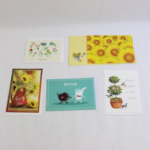 Lot of 15 Thank You Greeting Cards With Envelopes