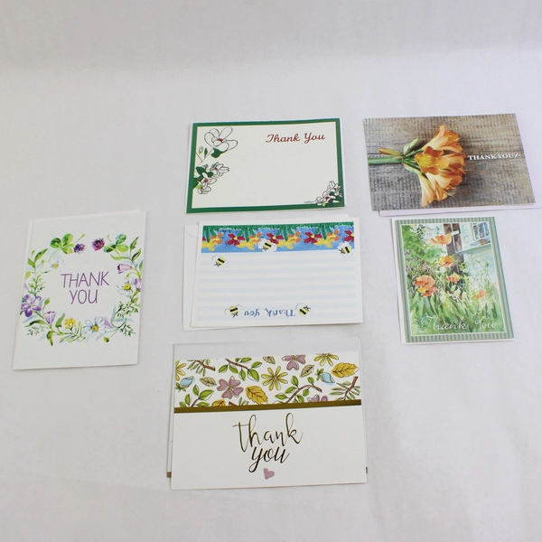 Lot of 15 Thank You Greeting Cards With Envelopes