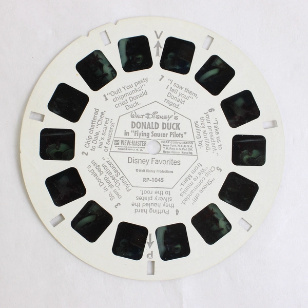 View-Master Disney's Donald Duck Flying Saucer Pilots RP 1045 View Master Reel