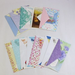 Lot of 14 Feminine and Children's Birthday Cards With Envelopes
