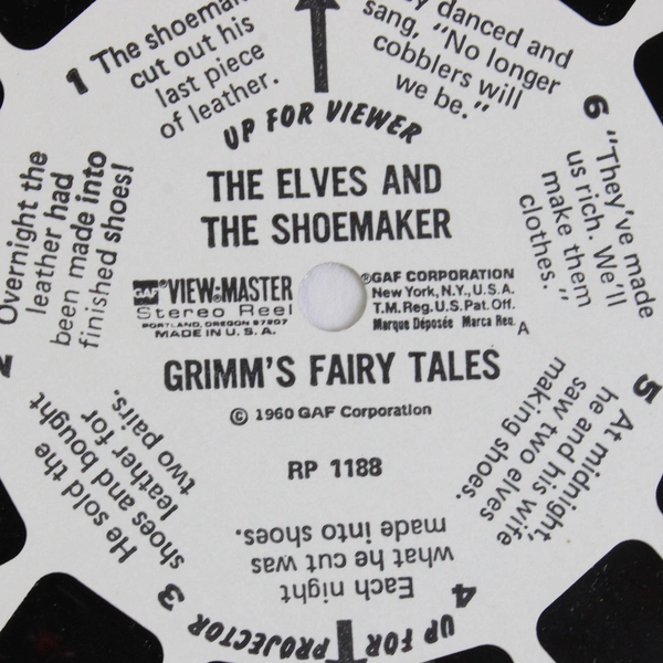 View Master The Elves and the Shoemaker 1960 Reel RP 1188