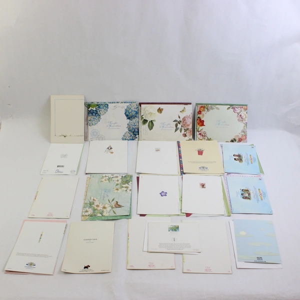 Mixed Lot of 20 Feminine and Children's Birthday Cards With Envelopes