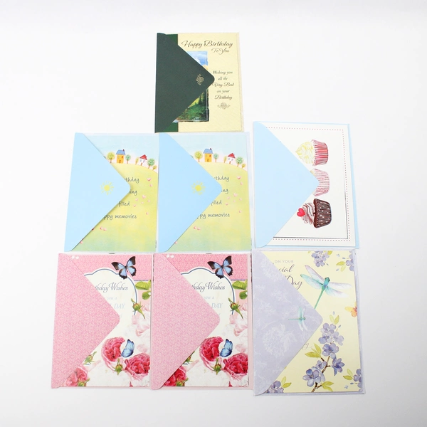 Lot of 20 Floral and Misc. Birthday Cards With Envelopes