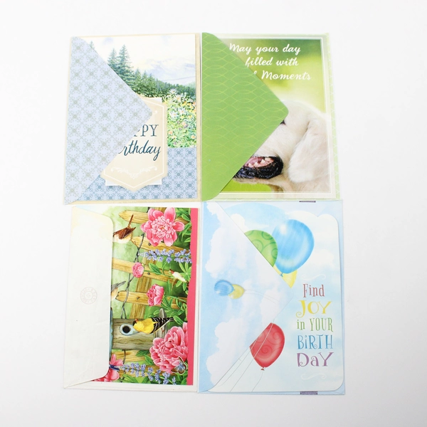 Lot of 20 Floral and Misc. Birthday Cards With Envelopes