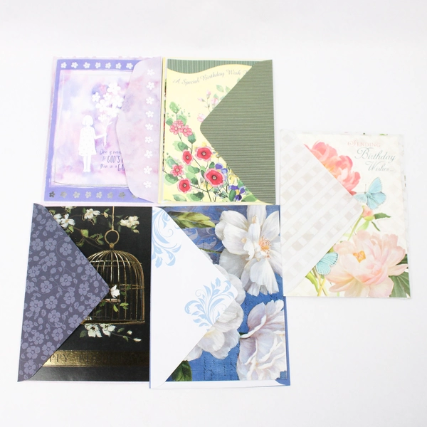 Lot of 20 Floral & Misc. Birthday Cards With Envelopes