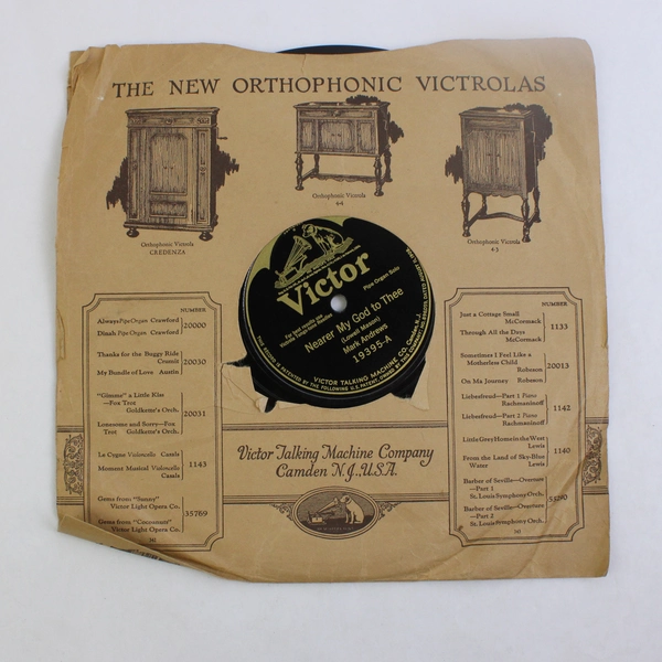 Mark Andrews Abide With Me Nearer My God To Thee 78 RPM Record No. 19395