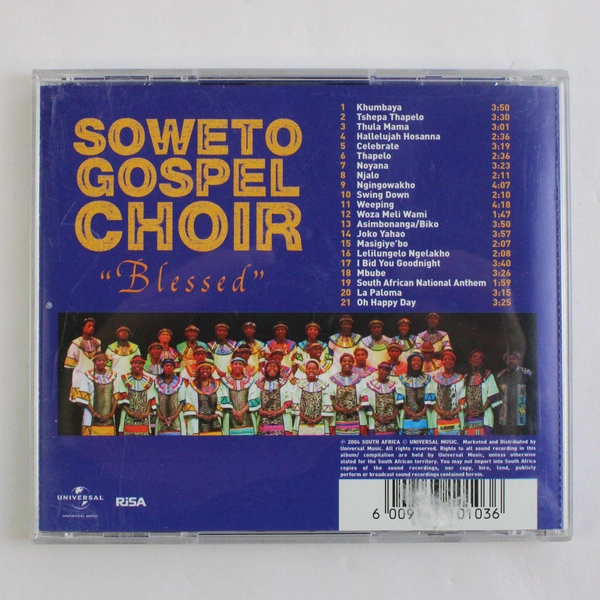 Soweto Gospel Choir Blessed 2004 Music CD Universal