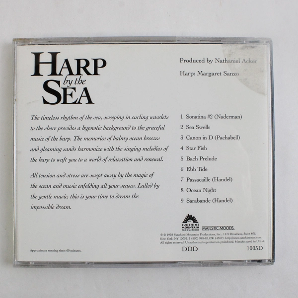 Margaret Sanzo Harp by the Sea Majestic Moods 1998 Music CD 