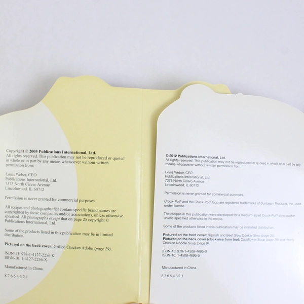 Lot Of 2 Cooking Books From Publishing International (2005, 2012, Board Books)