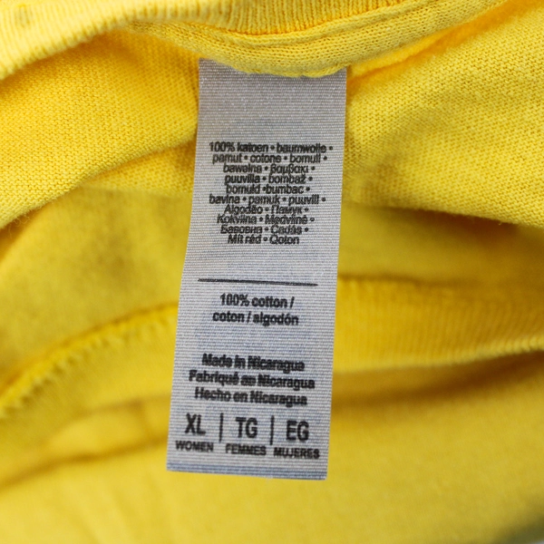 Gildan RFK Jr. '24 Yellow Cotton Graphic T-Shirt Women's XL