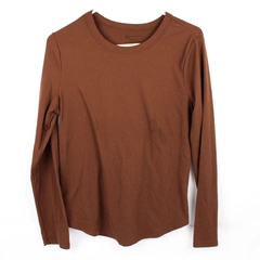 No Boundaries Ribbed Brown Long-Sleeved Top Juniors' Size XL 15-17