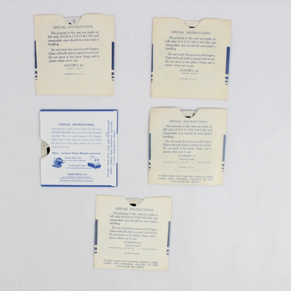 Lot of 6 View-Master Canada Reels Vintage 313, 317, 318, 321, 375, 387