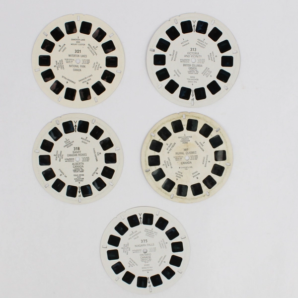 Lot of 6 View-Master Canada Reels Vintage 313, 317, 318, 321, 375, 387