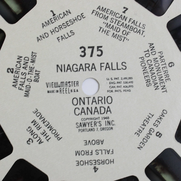 Lot of 4 View-Master Canada Reels 1950 Vintage 313, 317, 318, 375