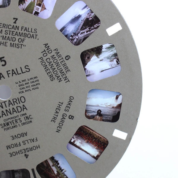 Lot of 4 View-Master Canada Reels 1950 Vintage 313, 317, 318, 375