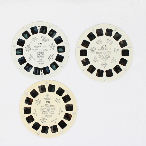 Lot of 3 View-Master Canada Reels 1948 Vintage 317, 318, 375