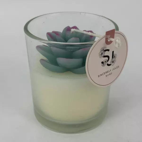 Sincerely Jules Succulent Design Harmony Soy Blend Candle 9.5 Ounce
