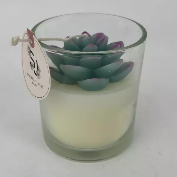 Sincerely Jules Succulent Design Harmony Soy Blend Candle 9.5 Ounce