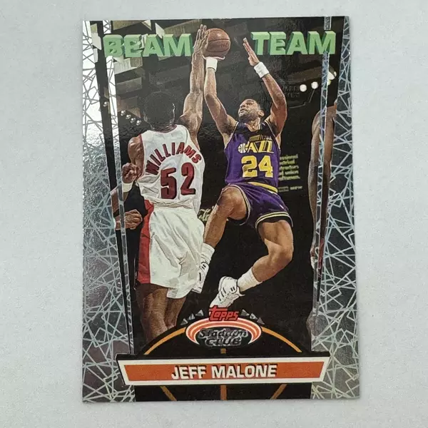 1992-1993 Topps Stadium Club NBA Members Only Jeff Malone Beam Team 10 of 21
