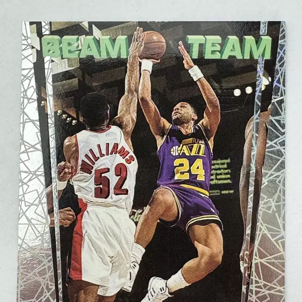 1992-1993 Topps Stadium Club NBA Members Only Jeff Malone Beam Team 10 of 21