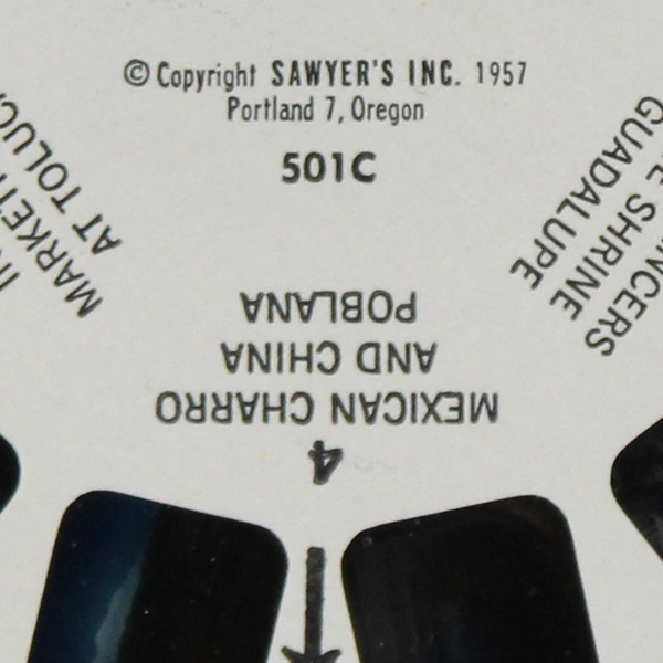 Set of 3 View-Master Sawyer's Mexico Reels Vintage 1957