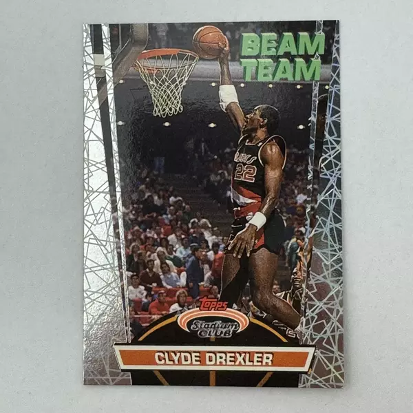 1992-1993 Topps Stadium Club NBA Members Only Clyde Drexler Beam Team 4 of 21