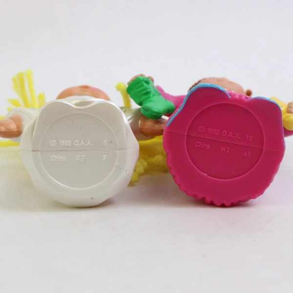 Lot of 2 Vintage 1992 McDonald's OAA Cabbage Patch Kids Toys 3"