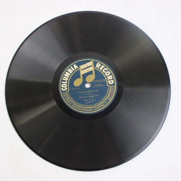 Vtg Edison 78 RPM Record No. A1110 Ave Maria/Traumerei, Jules Falk Columbia 1904