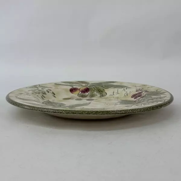 Tabletops Unlimited Sorento Hand Painted 11 Inch Stoneware Dinner Plate