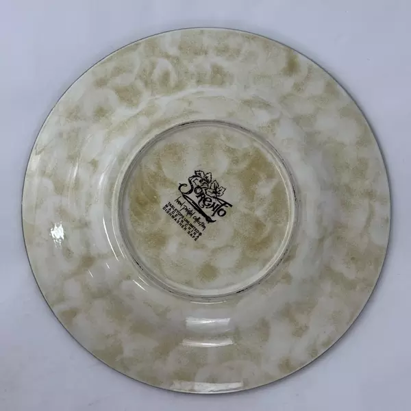 Tabletops Unlimited Sorento Hand Painted 11 Inch Stoneware Dinner Plate