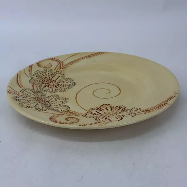 Pier 1 Floral Dot Stoneware Dinner Plate 11 Inch