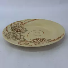 Pier 1 Floral Dot Stoneware Dinner Plate 11 Inch