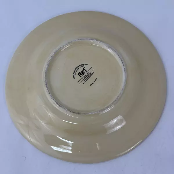 Pier 1 Floral Dot Stoneware Dinner Plate 11 Inch