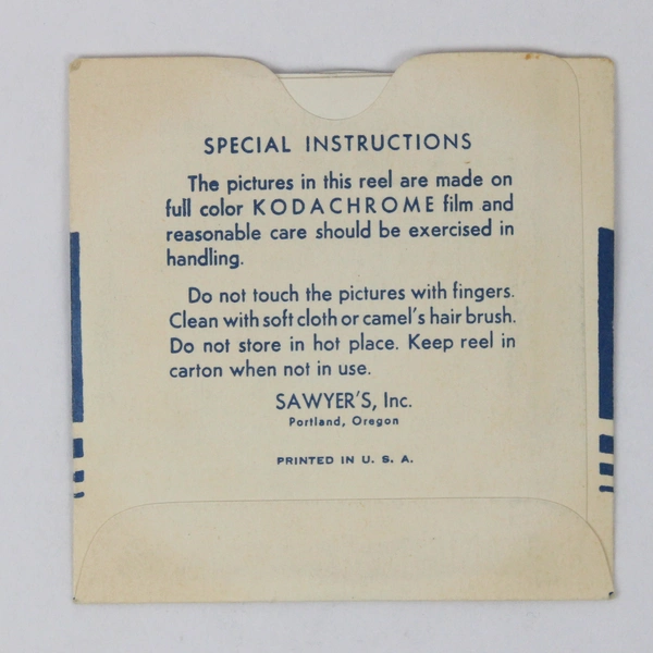 View-Master Sawyer's Vintage Single Reel 3301 Cairo Egypt with Insert