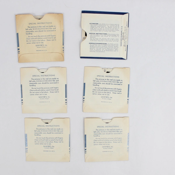 Lot of 6 View-Master Switzerland Reels #2003, #2005, #2009, #2010, #2014, #2017