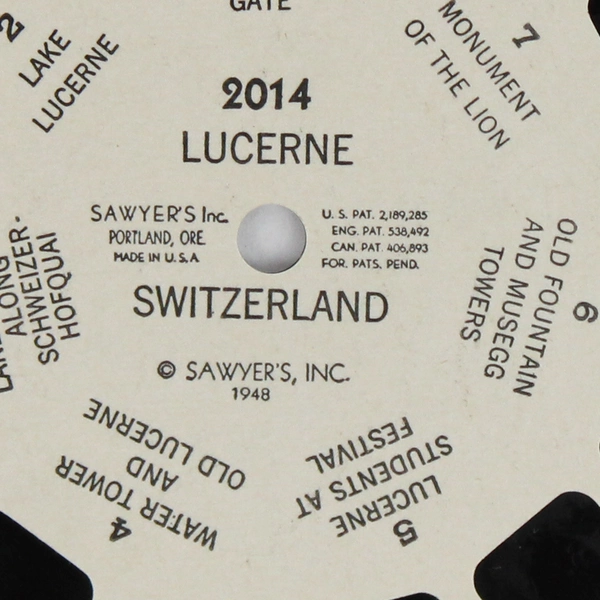 Lot of 6 View-Master Switzerland Reels #2003, #2005, #2009, #2010, #2014, #2017