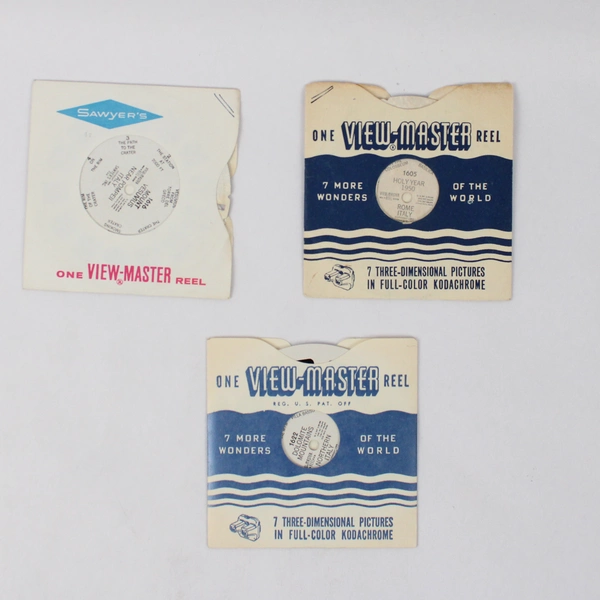 Lot of 3 View-Master Italy Reels 1951 Vintage 1605, 1616, 1622