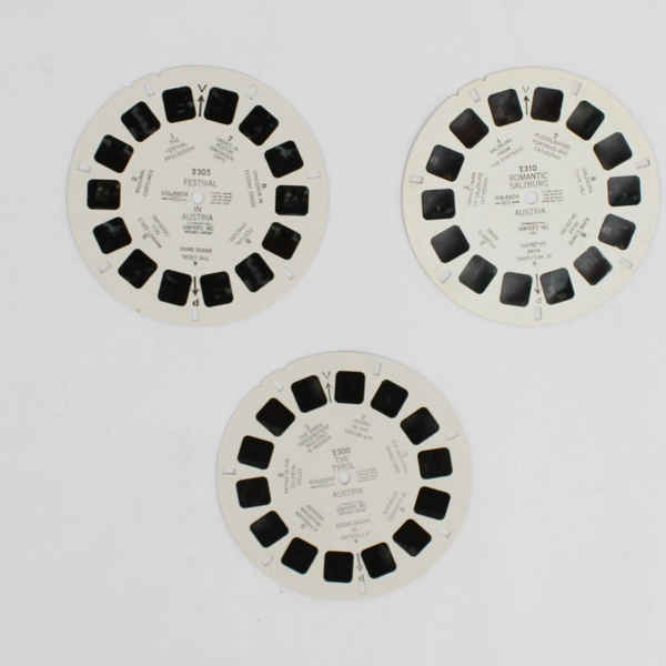 Lot of 3 View-Master Austria Reels 1953 Vintage 2300, 2305, 2310