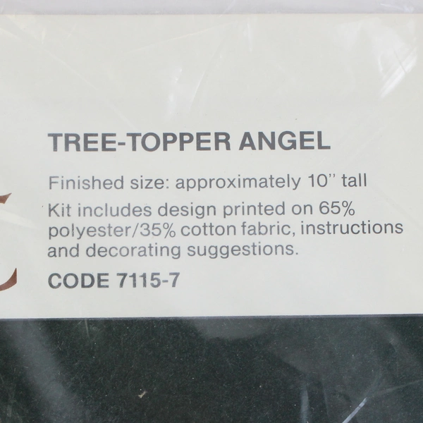Vintage 1982 Current Christmas Tree-Topper Angel Sewing Pattern NIP