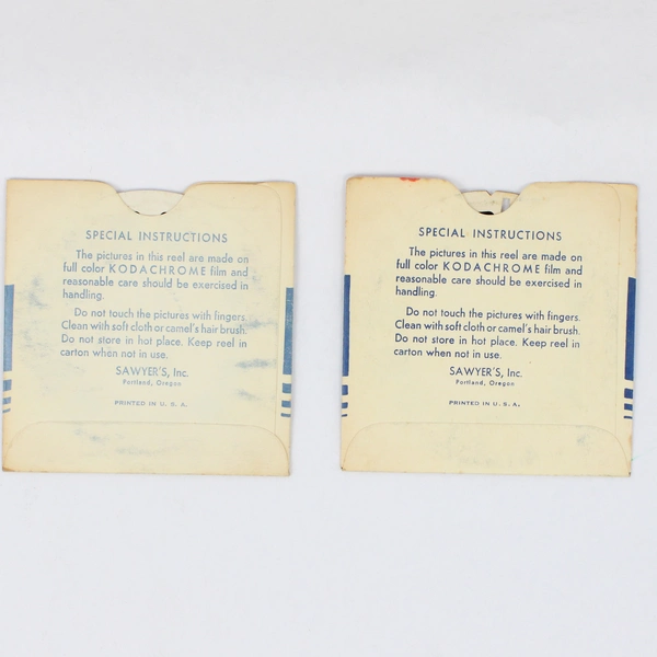 Lot of 2 View-Master Columbia Reels 1946 Vintage 602 and 603