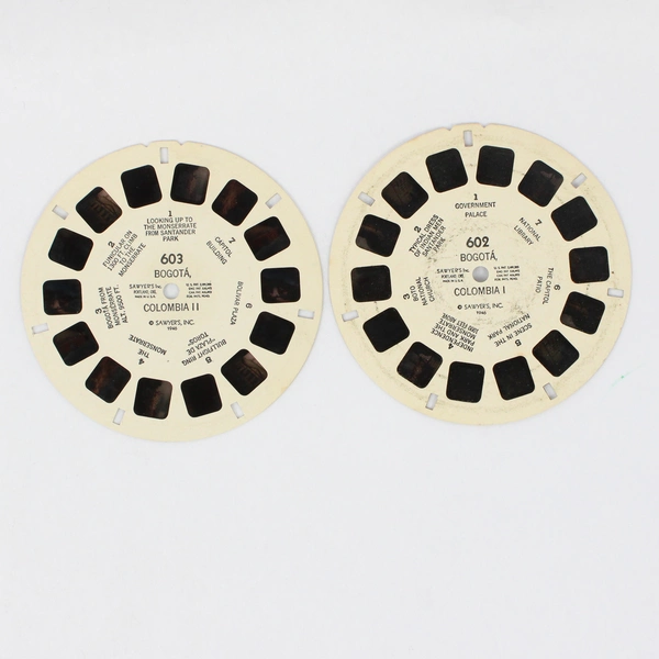 Lot of 2 View-Master Columbia Reels 1946 Vintage 602 and 603